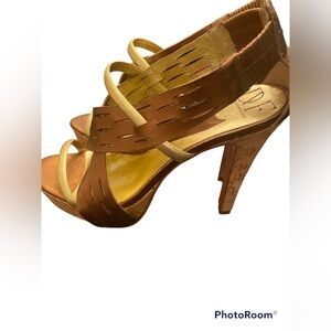 DIANE von furstenberg paola metallic heels